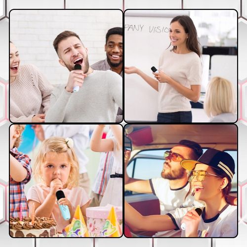 ZESTAW KARAOKE 2 MIKROFONY + GŁOŚNIK BEZPRZEWODOWY BLUETOOTH SUPER DŹWIĘK na Arena.pl