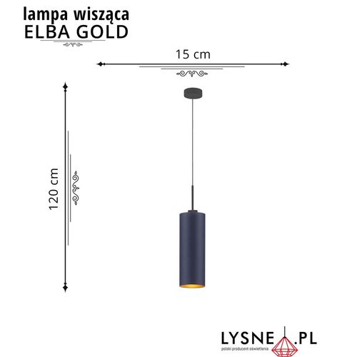 Lampa wisząca ELBA GOLD na Arena.pl