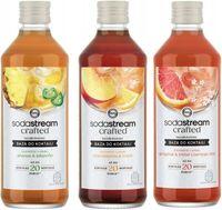 Zestaw Syropów SodaStream Crafted Ananas Brzoskwinia Grejpfrut 3x330 ml