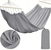 HAMAK OGRODOWY 2-OS HUŚTAWKA XXL 280x150 CM MOCNY + POKROWIEC