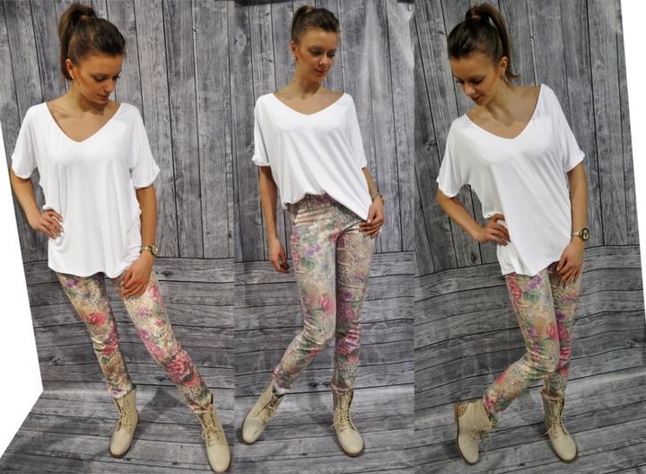 MIKOS*NOWOSĆ BLUZKA OVERSIZE, KIMONO Z DEKOLTEM SM zdjęcie 4