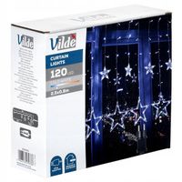 Kurtyna ŚWIETLNA girlanda zewnętrzna na elewacje dom lampki 120LED 2,5 m
