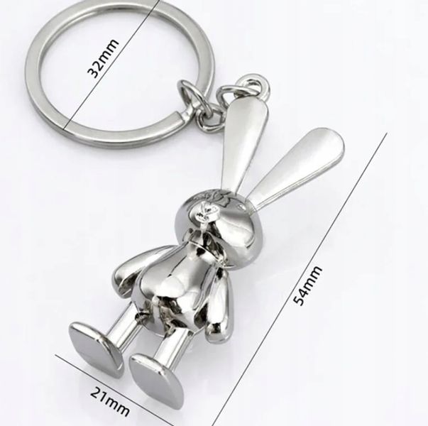 Breloczek Metalowy Piotruś Króliś Królik Zając Rabbit Trusia Truś Króliczek zdjęcie 2