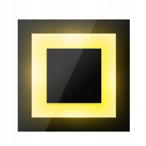 Lampka schodowa OPRAWA LED 230V oświetlenie schodowe 2W CZARNA ZIMNA 6000k na Arena.pl