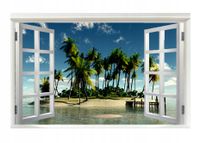 Naklejka samoprzylepna efekt 3D zimowy pejzaż HIT!