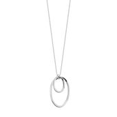 srebrny rodowany naszyjnik minimalistyczny 47cm