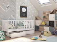 ŁÓŻKO PARTEROWE ALICJA pod materac 80X200  łóżeczko