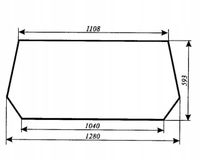 szyba tylna - tył ciągnika URSUS 3512 3514 Koja Smolniki