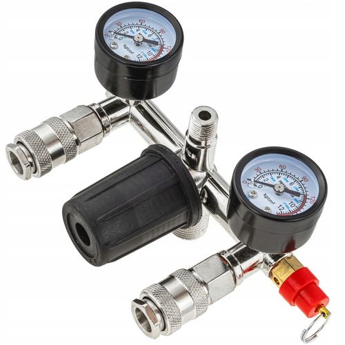 TRÓJNIK ROZDZIELACZ CIŚNIENIOWY DO KOMPRESORA PRESOSTAT 230V 1/4 MAX 12 BAR na Arena.pl