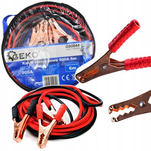 KABLE PRZEWODY ROZRUCHOWE GRUBE 900A 2x 6 METRÓW na Arena.pl