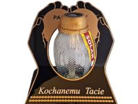 TATA TACIE ZNICZ LAMPION NA GRÓB SKOS DŁONIE SOLAR