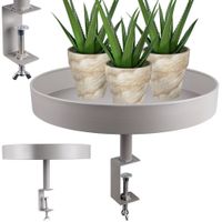 Kwietnik Metalowy Przykręcany do Blatu Stołu Parapetu Stojak Podstawa Taca