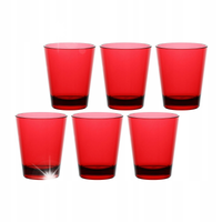 ROSE&TULIPANI FIABA Zestaw 6 szklanek 440 ml, czerwony