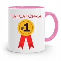 Dla Tatuażystki Tatuażysty Kubek Różowy Na Prezent Z Nadrukiem Ze Zdjęciem