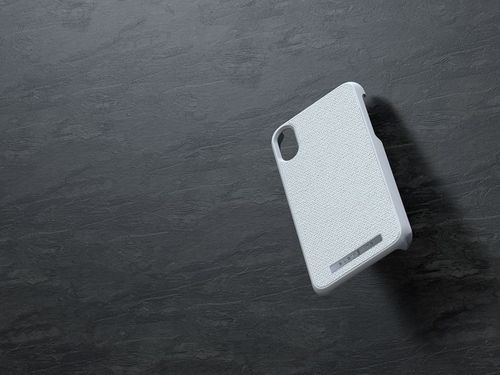 Materiałowe etui do iPhone Xs / X (Light Grey) na Arena.pl