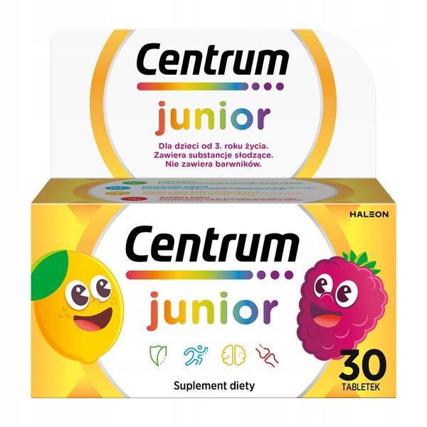 Multiwitamina Centrum Junior dla Dzieci minerały 30 tabletek zdjęcie 1