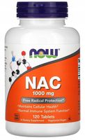 Now Foods NAC 1000 mg 120 tabl N-Acetyl Cysteine N-Acetylocysteina