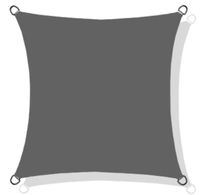 Żagiel przeciwsłoneczny wodoodporny ortalion 5x5 m szary