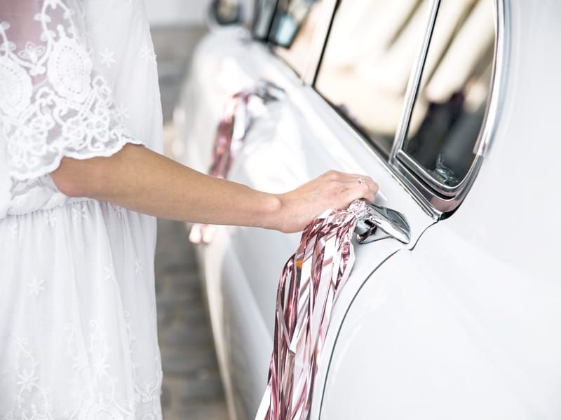 Zestaw dekoracji samochodowych - Just Married zdjęcie 4
