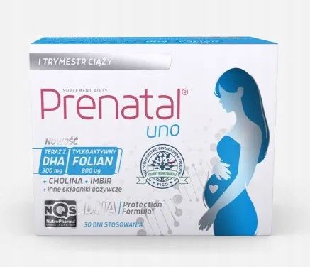 Prenatal Uno kapsułki - 30 kaps. (+ 30 kaps.) zdjęcie 1