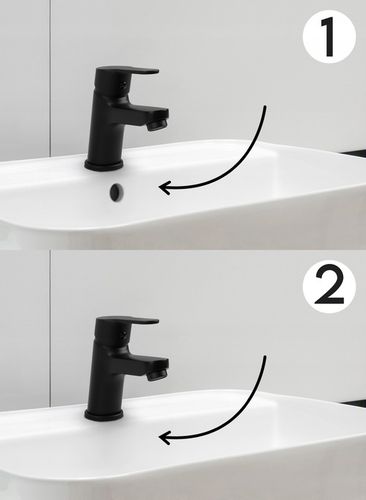 Korek umywalkowy automatyczny bez przelewu klik klak czarny YOKA HOME na Arena.pl