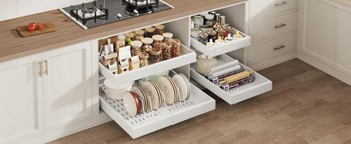 SZUFLADA KUCHENNA WYSUWANA 32-50CM REGULOWANA WYSUWANY KOSZ KUCHENNY na Arena.pl