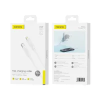 foneng kabel xs07 usb-c - lightning pd 27w 1.2m biały