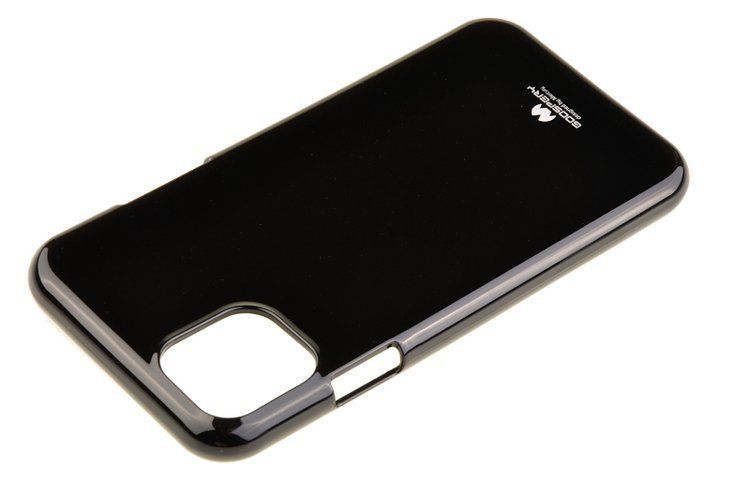 Etui Mercury Goospery Jelly Case do iPhone 11 Pro Max czarny zdjęcie 2
