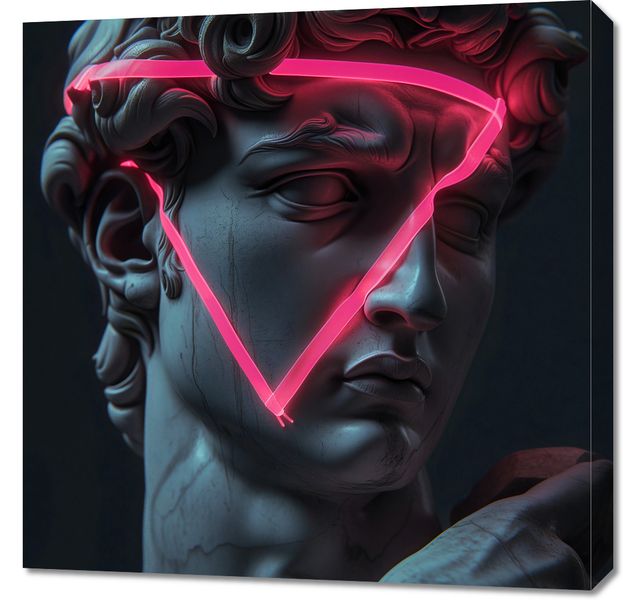 Obraz 70x70cm Neonowy Renesans zdjęcie 1