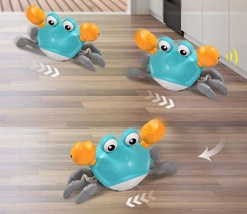 PEŁZAJĄCY KRAB INTERAKTYWNY ZABAWKA dla dzieci DŹWIĘK MUZYKA Do Raczkowania na Arena.pl