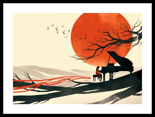 Plakat 42x29,7cm Pianistka na Arena.pl