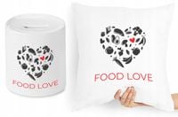 Dla Kucharza Zestaw Poduszka + Skarbonka Prezent Z Nadrukiem Ze Zdjęciem