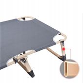 Składane łóżko turystyczne BIZNESOWE, polowe, kanadyjka PREMIUM 75 cm - kol