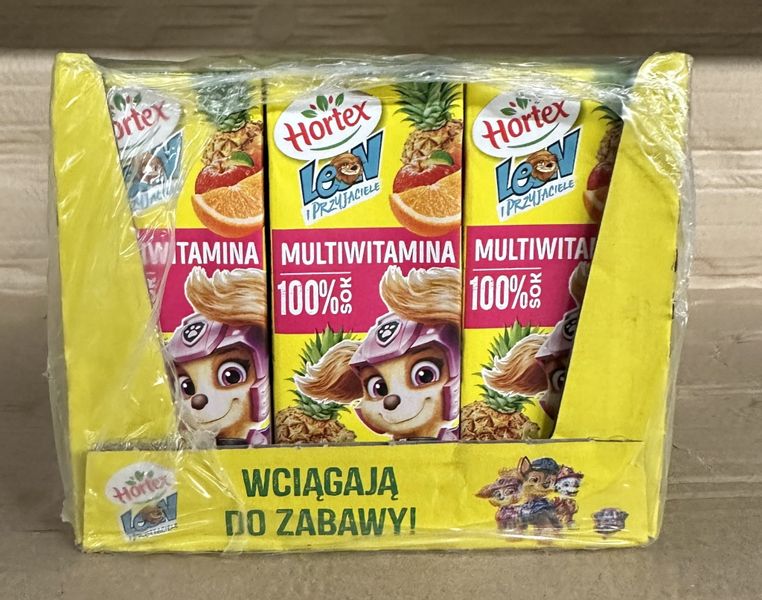 Hortex Sok 100% Leon Multiwitamina 200ml - karton zdjęcie 1