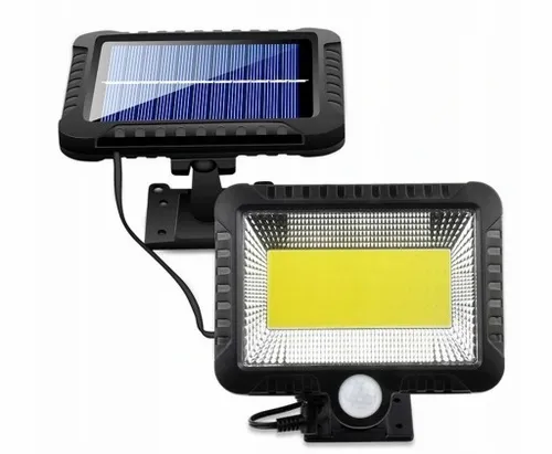 Halogen LAMPA SOLARNA Z CZUJNIKIEM RUCH I ZMIERZCHU 100 LED mocna na Arena.pl
