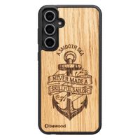 drewniane etui bewood na samsung galaxy s23 fe kotwica dąb
