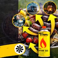 2 x KARTUSZ NABÓJ Z GAZEM 400ml/227g GERMAN CAMPING x 24 sztuki kuchenka pi