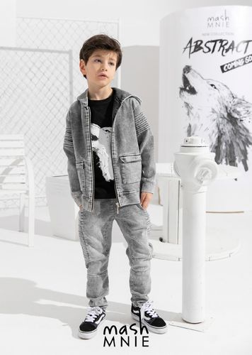MashMNIE bluza ABSTRACT WOLF 116 122 BLACK na Arena.pl