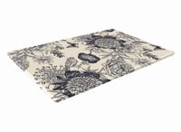 SZKLANA DESKA KUCHENNA 40x30 355b Czarne kwiaty