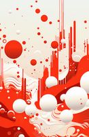 Plakat 53x81cm Krwiście Czerwone Wibracje