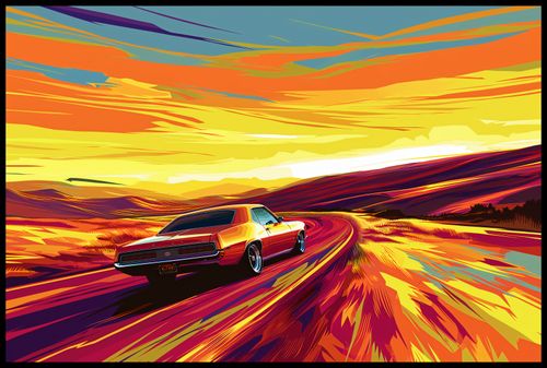 Plakat 91,5x61cm Pędź Przed Siebie na Arena.pl