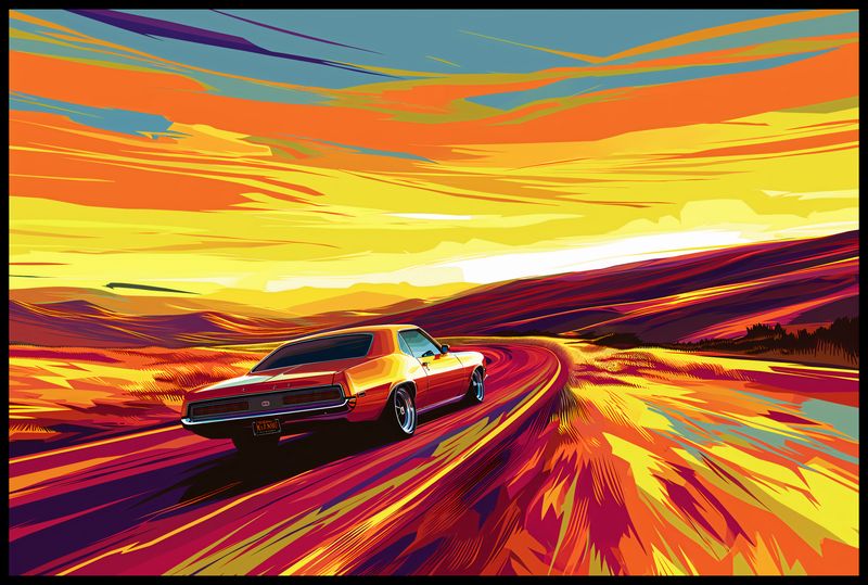 Plakat 91,5x61cm Pędź Przed Siebie zdjęcie 2