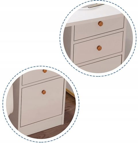 NOWOCZESNE STYLOWE BIURKO DO DOMU I BIURA Z SZUFLADAMI I PÓŁKAMI BIAŁE na Arena.pl