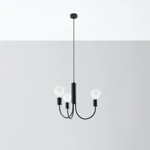 Żyrandol PICCOLO 3 czarny na Arena.pl