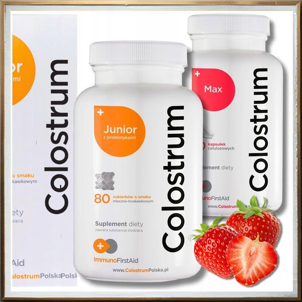 Suplement diety Colostrum JUNIOR plus Colostrum MAX dla dzieci dorosłych zdjęcie 4