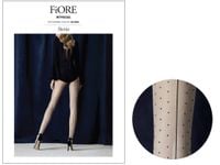 Rajstopy damskie ze szwem i w kropki 20den Linen 2