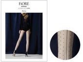 Rajstopy damskie ze szwem i w kropki 20den Linen 2