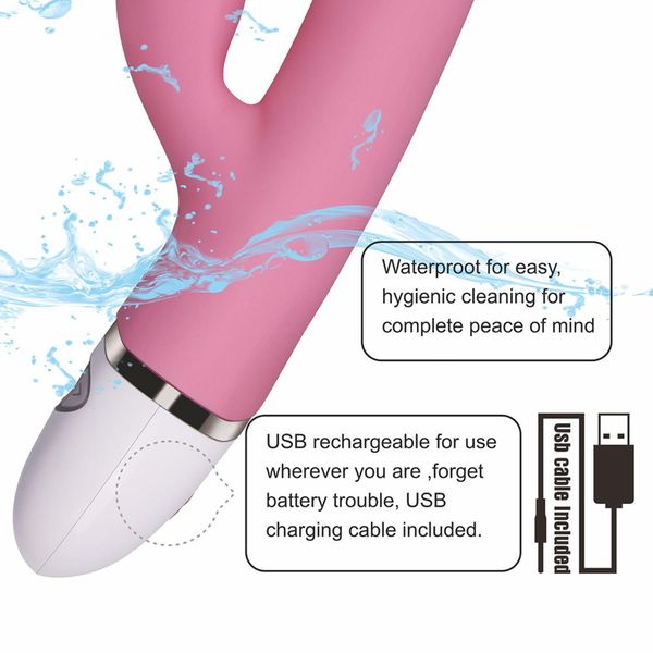 Jasnoróżowy Wibrator Stymulator Łechtaczki 20,5 Cm zdjęcie 11