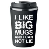 Kubek Termiczny Premium z Nadrukiem I LIKE BIG MUGS na kawę 350 ml KT_095