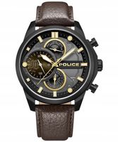 Zegarek Męski Police PL.PEWGF0039203 brązowy pasek